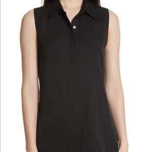 Theory Georgette Black Top